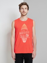Top mit Schrift-Print - Männer - neon peach Top mit Schrift-Print - Männer - neon peach - 1 - TOM TAILOR
