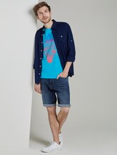 Top mit Schrift-Print - Männer - clear blue atoll Top mit Schrift-Print - Männer - clear blue atoll - 3 - TOM TAILOR