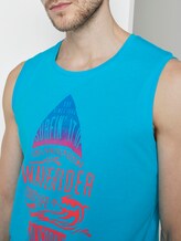 Top mit Schrift-Print - Männer - clear blue atoll Top mit Schrift-Print - Männer - clear blue atoll - 9 - TOM TAILOR