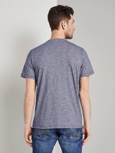 T-Shirt mit Schrift-Print - Männer - Navy Yarn-Dye Stripe T-Shirt mit Schrift-Print - Männer - Navy Yarn-Dye Stripe - 2 - TOM TAILOR