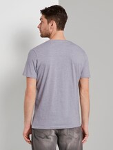 T-Shirt mit Schrift-Print - Männer - light grey stripe T-Shirt mit Schrift-Print - Männer - light grey stripe - 2 - TOM TAILOR