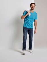 Gestreiftes T-Shirt - Männer - teal blue printed stripe Gestreiftes T-Shirt - Männer - teal blue printed stripe - 3 - TOM TAILOR