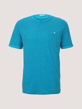 Gestreiftes T-Shirt - Männer - teal blue printed stripe Gestreiftes T-Shirt - Männer - teal blue printed stripe - 7 - TOM TAILOR
