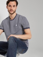 Gestreiftes T-Shirt - Männer - blue-white printed stripe Gestreiftes T-Shirt - Männer - blue-white printed stripe - 5 - TOM TAILOR