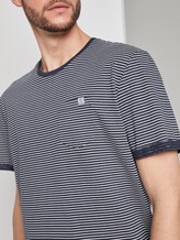 Gestreiftes T-Shirt - Männer - blue-white printed stripe Gestreiftes T-Shirt - Männer - blue-white printed stripe - 9 - TOM TAILOR
