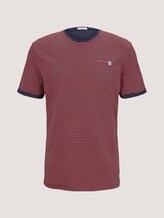 Striped T-shirt - Men - blue neon pink printed stripe Striped T-shirt - Men - blue neon pink printed stripe - 7 - TOM TAILOR