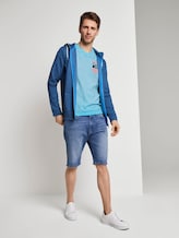 Meliertes T-Shirt - Männer - clear blue atoll Meliertes T-Shirt - Männer - clear blue atoll - 3 - TOM TAILOR