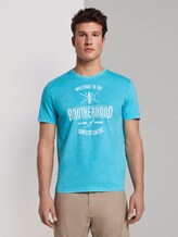 T-Shirt in Stone-Washed-Optik - Männer - clear blue atoll T-Shirt in Stone-Washed-Optik - Männer - clear blue atoll - 1 - TOM TAILOR