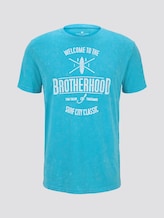 T-Shirt in Stone-Washed-Optik - Männer - clear blue atoll T-Shirt in Stone-Washed-Optik - Männer - clear blue atoll - 7 - TOM TAILOR