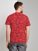 Gemustertes T-Shirt - Männer - pink grey leaf design Gemustertes T-Shirt - Männer - pink grey leaf design - 2 - TOM TAILOR