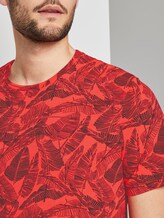 Gemustertes T-Shirt - Männer - pink grey leaf design Gemustertes T-Shirt - Männer - pink grey leaf design - 9 - TOM TAILOR