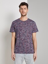 Gestreiftes T-Shirt - Männer - navy neon space dye Gestreiftes T-Shirt - Männer - navy neon space dye - 1 - TOM TAILOR