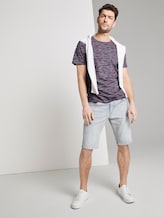 Gestreiftes T-Shirt - Männer - navy neon space dye Gestreiftes T-Shirt - Männer - navy neon space dye - 3 - TOM TAILOR