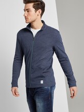 Strukturierte Sweatjacke - Männer - blue mocktwist Strukturierte Sweatjacke - Männer - blue mocktwist - 5 - TOM TAILOR