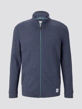 Strukturierte Sweatjacke - Männer - blue mocktwist Strukturierte Sweatjacke - Männer - blue mocktwist - 7 - TOM TAILOR