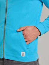 Textured sweat-jacket - Men - teal mock twist Textured sweat-jacket - Men - teal mock twist - 9 - TOM TAILOR