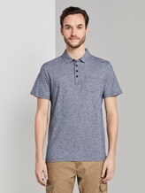 Gestreiftes Poloshirt - Männer - Navy Yarn-Dye Stripe Gestreiftes Poloshirt - Männer - Navy Yarn-Dye Stripe - 1 - TOM TAILOR