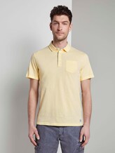Gestreiftes Poloshirt - Männer - yellow fine stripe Gestreiftes Poloshirt - Männer - yellow fine stripe - 1 - TOM TAILOR