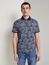 Gemustertes Poloshirt - Männer - Navy Yarn-Dye Stripe Gemustertes Poloshirt - Männer - Navy Yarn-Dye Stripe - 1 - TOM TAILOR