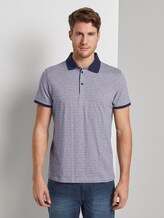 Gemustertes Poloshirt - Männer - light grey stripe Gemustertes Poloshirt - Männer - light grey stripe - 1 - TOM TAILOR