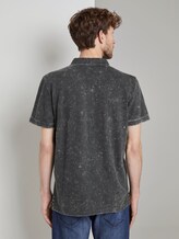 Poloshirt in Stone-Washed-Optik - Männer - Phanton Dark Grey Poloshirt in Stone-Washed-Optik - Männer - Phanton Dark Grey - 2 - TOM TAILOR