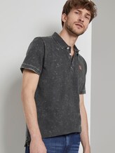 Poloshirt in Stone-Washed-Optik - Männer - Phanton Dark Grey Poloshirt in Stone-Washed-Optik - Männer - Phanton Dark Grey - 5 - TOM TAILOR