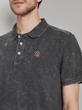 Poloshirt in Stone-Washed-Optik - Männer - Phanton Dark Grey Poloshirt in Stone-Washed-Optik - Männer - Phanton Dark Grey - 9 - TOM TAILOR