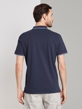 Poloshirt mit Schrift-Print - Männer - Black Iris Blue Poloshirt mit Schrift-Print - Männer - Black Iris Blue - 2 - TOM TAILOR