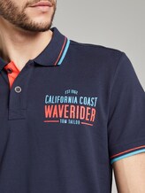 Poloshirt mit Schrift-Print - Männer - Black Iris Blue Poloshirt mit Schrift-Print - Männer - Black Iris Blue - 9 - TOM TAILOR