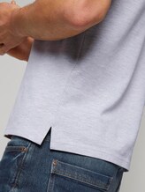Poloshirt mit Schrift-Print - Männer - Light Stone Grey Melange Poloshirt mit Schrift-Print - Männer - Light Stone Grey Melange - 10 - TOM TAILOR
