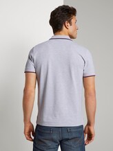 Poloshirt mit Schrift-Print - Männer - Light Stone Grey Melange Poloshirt mit Schrift-Print - Männer - Light Stone Grey Melange - 2 - TOM TAILOR