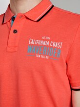 Poloshirt mit Schrift-Print - Männer - neon peach Poloshirt mit Schrift-Print - Männer - neon peach - 10 - TOM TAILOR