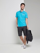 Poloshirt mit Schrift-Print - Männer - clear blue atoll Poloshirt mit Schrift-Print - Männer - clear blue atoll - 3 - TOM TAILOR