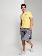 Poloshirt mit Schrift-Print - Männer - pale straw yellow Poloshirt mit Schrift-Print - Männer - pale straw yellow - 3 - TOM TAILOR