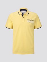 Poloshirt mit Schrift-Print - Männer - pale straw yellow Poloshirt mit Schrift-Print - Männer - pale straw yellow - 7 - TOM TAILOR