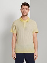 Mottled polo shirt in a washed look - Men - pale straw yellow Mottled polo shirt in a washed look - Men - pale straw yellow - 1 - TOM TAILOR
