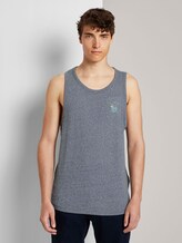 Strukturiertes Top - Männer - Agate Stone Blue Melange Strukturiertes Top - Männer - Agate Stone Blue Melange - 1 - TOM TAILOR Denim