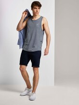 Strukturiertes Top - Männer - Agate Stone Blue Melange Strukturiertes Top - Männer - Agate Stone Blue Melange - 3 - TOM TAILOR Denim