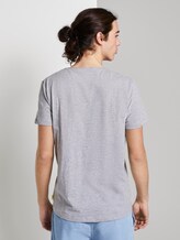Eenvoudig T-shirt - Mannen - Light Stone Grey Melange Eenvoudig T-shirt - Mannen - Light Stone Grey Melange - 2 - TOM TAILOR Denim