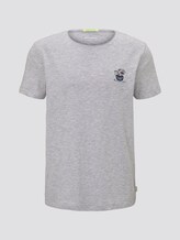 Eenvoudig T-shirt - Mannen - Light Stone Grey Melange Eenvoudig T-shirt - Mannen - Light Stone Grey Melange - 7 - TOM TAILOR Denim
