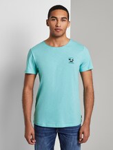 Simple T-shirt - Men - soft sky blue Simple T-shirt - Men - soft sky blue - 1 - TOM TAILOR Denim