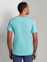 Simple T-shirt - Men - soft sky blue Simple T-shirt - Men - soft sky blue - 2 - TOM TAILOR Denim