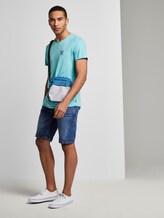 Simple T-shirt - Men - soft sky blue Simple T-shirt - Men - soft sky blue - 3 - TOM TAILOR Denim