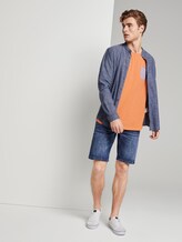 T-Shirt mit gestreifter Tasche - Männer - summer peach orange T-Shirt mit gestreifter Tasche - Männer - summer peach orange - 3 - TOM TAILOR Denim