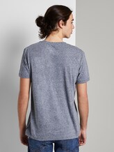 T-Shirt aus Melange Stoff - Männer - Agate Stone Blue Melange T-Shirt aus Melange Stoff - Männer - Agate Stone Blue Melange - 2 - TOM TAILOR Denim