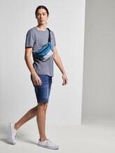 T-Shirt aus Melange Stoff - Männer - Agate Stone Blue Melange T-Shirt aus Melange Stoff - Männer - Agate Stone Blue Melange - 3 - TOM TAILOR Denim