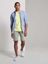 T-Shirt aus Melange Stoff - Männer - canary light white base mel T-Shirt aus Melange Stoff - Männer - canary light white base mel - 3 - TOM TAILOR Denim