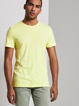 T-Shirt aus Melange Stoff - Männer - canary light white base mel T-Shirt aus Melange Stoff - Männer - canary light white base mel - 5 - TOM TAILOR Denim