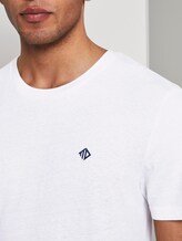 T-shirt in melange fabric - Men - White T-shirt in melange fabric - Men - White - 9 - TOM TAILOR Denim