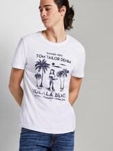 T-Shirt mit Print - Männer - White T-Shirt mit Print - Männer - White - 5 - TOM TAILOR Denim